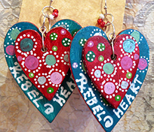 Rebel at Heart-Earings by Amanda Doran